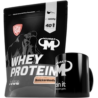 1kg Mammut Whey Protein Eiweißshake - Set inkl. Protein Shaker, Riegel, Powderbank oder Tasse (Snickerdoodle, Mammut Keramik Tasse)