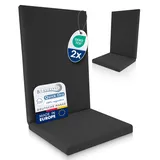 Beautissu 2er Set Premium Hochlehner Auflage 100% Wasserdicht Pflegeleicht