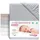 babybay Jersey Spannbetttuch Deluxe passend für Modell Matratze Kinderbett-Umbausatz Original und Maxi grau