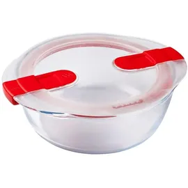 Pyrex FC361 Koch- und Aufwärmschale mit Deckel aus Kunststoff und Glas