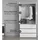 mokebo Drehtürenschrank Der Grenzenlose 90 x 187 x 58 cm Weiß