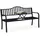 Relaxdays Gartenbank 150 x 89 x 60 cm Schwarz
