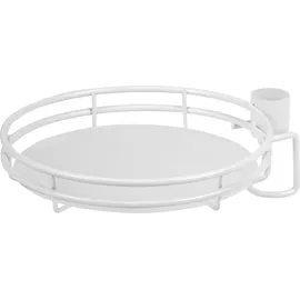 bremermann Zusatz-Pflanzenteller für Teleskop-Blumenregal weiß