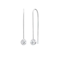 Elli Elli Ohrringe Hänger Geo Trend Kristalle 925 Silber   Damen 