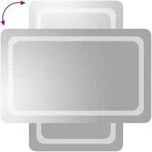 vidaXL LED-Badspiegel 50x80 cm
