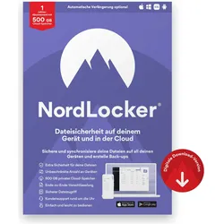 NordVPN NordLocker - Abonnement-Lizenz (1 Jahr) - 500 GB Speicherplatz