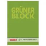 Baier & Schneider Brunnen 1052636 Briefblock / Schreibblock / Der grüne Block (A4, blanko, 50 Blatt, 60g/m2)