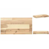 VidaXL Schweberegal 40x20x4 cm Massivholz Akazie Unbehandelt