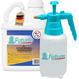 FUTUM 5L Milbenspray / Spinnenspray bekämpft Insekten, Eier, Larven ohne Biozide auf Wasserbasis,  Sofortwirkung ohne Flecken  + TRIGGER