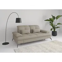 sit&more 3-Sitzer SIT & MORE "Amica, inkl. Sitztiefenverstellung und Armteilverstellung", grau (taupe), B:212cm H:90cm T:122cm, 95% Polyester, 5% Polyamid, Sofas, wahlweise mit Kopfteilverstellung und Bettfunktion