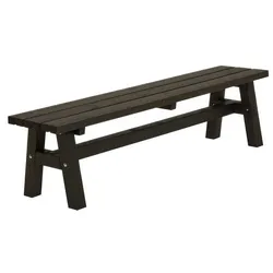 Country Gartenbank - Braun / Schwarz / Teak / Graubraun - 177 x 37 x 46 cm - aus Kiefer / Fichte