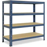 shelfplaza HOME 90x40x50 cm in blau 4 Böden und 175 kg Traglast pro Boden