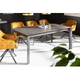 riess-ambiente Esstisch X7 180-240cm anthrazit (Einzelartikel, 1-St), Keramik · Sicherheitsglas · Metall · ausziehbar · Modern Design grau