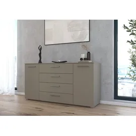 Rauch Kombikommode 160 x 81 x 42 cm Fango / Grau