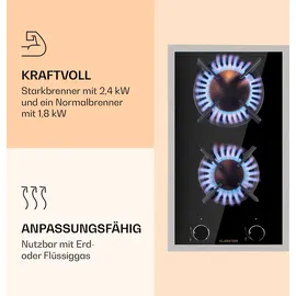 Klarstein Gaskochfeld 2 Flammig