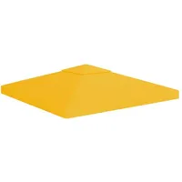 vidaXL Pavillon-Dachplane mit Kaminabzug 3 x 3 m Gelb