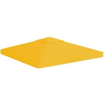 vidaXL Pavillon-Dachplane mit Kaminabzug 3 x 3 m Gelb