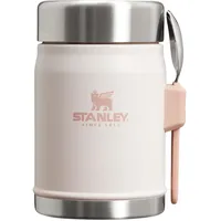 Stanley 1913 Classic Legendary Thermobehälter Für Essen Mit Göffel 400 ml - Hält 7 Stunden Heiß Oder Kalt - Edelstahl Warmhaltebehälter - BPA-Frei - Spülmaschinenfest - Rose Quartz
