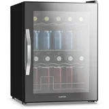 Getränkekühlschrank mit Spiegelglas LED 60L 73 Flaschen leise Kompressor schwarz