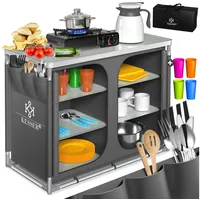 Kesser KESSER® Campingschrank, Campingküche mit Aluminiumgestell, inkl.Tragetasche , Kocherschrank