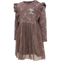 Hummel hmlFIA langarm Baby-Kleid 8100 deep taupe 74