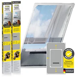 EasyMaxx Insektenschutz-Fensterrahmen 63 x 160 cm Weiß