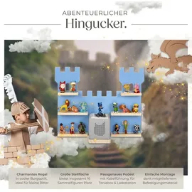 Tectake tectake® Wandregal, Blau,