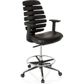 HJH Office Ergo Line II Work Leder schwarz