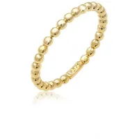 ELLI PREMIUM Fingerring Ring Dots Kugel Design 375 Gelbgold goldfarben 58 mm