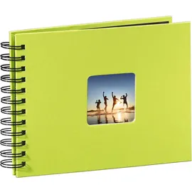 Hama Fotoalbum 24x17 cm 50 Seiten, Fotobuch mit Pergamin-Trennblättern, Album zum Einkleben und Selbstgestalten) hellgrün