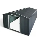 ALEOS. Gartenhaus 3,4 x 4,5 m Anthrazit