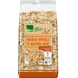 Edeka Müsli Basis Müsli 5-Korn-Mix, BIO, ohne Zuckerzusatz, 750g