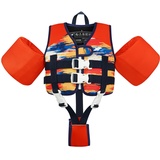 Gogokids Kinder Schwimmweste Schwimmärmel, Kleinkind Jacken-Stil Schwimm-Auftrieb Schwimmhilfe mit Verstellbaren Gurten Kinder Schwimmweste für 2-6 Jahre / 14-30 KG