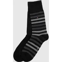 Socken mit Label-Detail im 2er-Pack Modell 'DUO STRIPE SOCK', Black, 39/42
