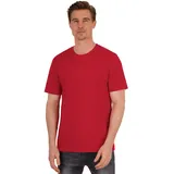 TRIGEMA T-Shirt TRIGEMA "TRIGEMA T-Shirt DELUXE Baumwolle", Herren, Gr. XXL, braun (kirsch), 100% Baumwolle, Basic, Shirts T-Shirt