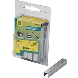 WOLFCRAFT 7037000 Breitrückenklammern Typ 53 3000 St. Abmessungen (L x B x H) 10 x 11.2 x 10mm,