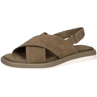 CAPRICE Damen 9-9-28102-20 Sandale Flach, Cactus Suede, 37 EU