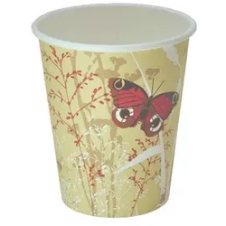 100 Coffee to Go Becher Kaffeebecher Butterfly 300 ml 12 oz