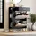 Okwish Schuhschrank 80 x 105 x 24 cm 1 Schublade / schwarz/weiß