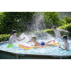Summer Waves Active Frame Pool rund 457 x 106 cm braun