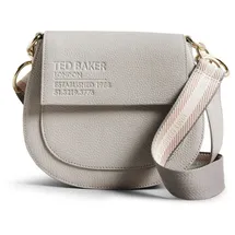 Ted Baker Daliai Schultertasche Leder 22 cm grau