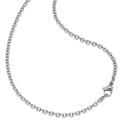 Zeeme Stainless Steel Halskette Edelstahl-Ankerkette 3mm breit