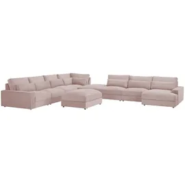 Sofa.de Wohnlandschaft Branna ¦ rosa/pink ¦ Maße (cm): B: 502 H: 88 T: 164.0