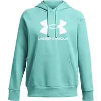 Under Armour Damen Kapuzensweat UA RIVAL FLEECE, RADIAL TURQUOISE,