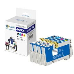 4 G&G XL-Druckerpatronen ersetzen Epson 405XL