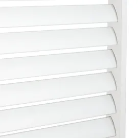 Mendler Aluminium Lamellenwand für Pergola HWC-N94 3x3m 2,13 x 0,94 m Weiß