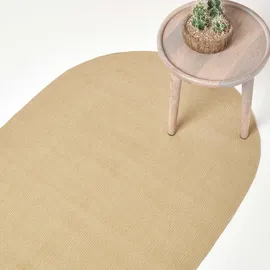 Homescapes Teppich geflochten oval 50/80 cm,