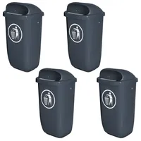 BRB-Lagertechnik BRB 4 Abfallbehälter 50 l Anthrazit