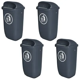 BRB-Lagertechnik BRB 4 Abfallbehälter 50 l Anthrazit