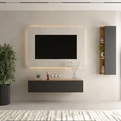 TV Wohnwand Set 140 - 160cm TV Board mit Seiteschrank